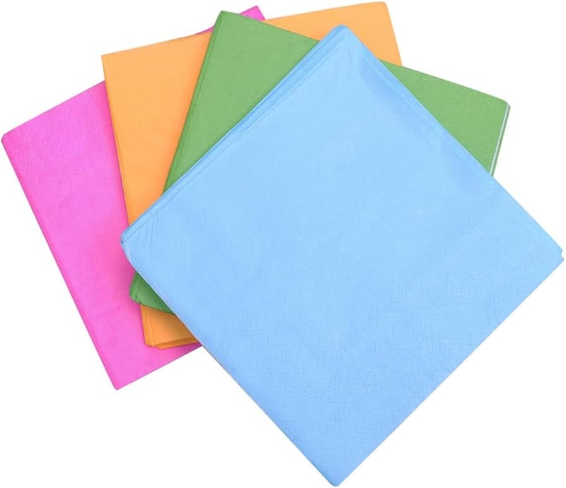 80 Pcs Solid Color Tissue Paper Napkins For Wedding Party Decoration Supplies - Image 1